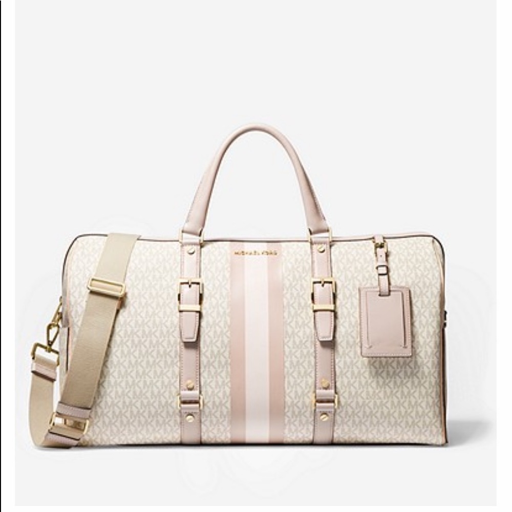 Bedford Travel X-Large Logo Stripe Weekender Bag